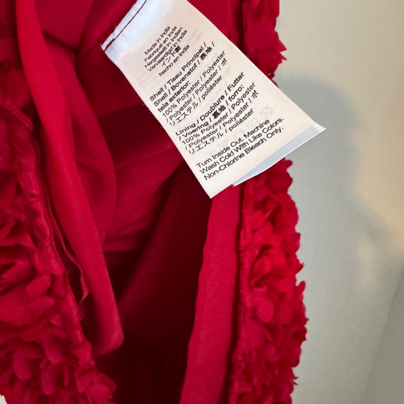 NWT J.Crew Factory Red Rosette mini dress SZ 0 - Picture 7 of 7
